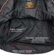 Milwaukee Leather LKM1725 Men's Black Leather Sporty Crossover Scooter Motorcycle Jacket w/ Reflective Piping