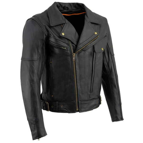 Milwaukee Leather LKM1770 Men's Black Premium Thick Leather