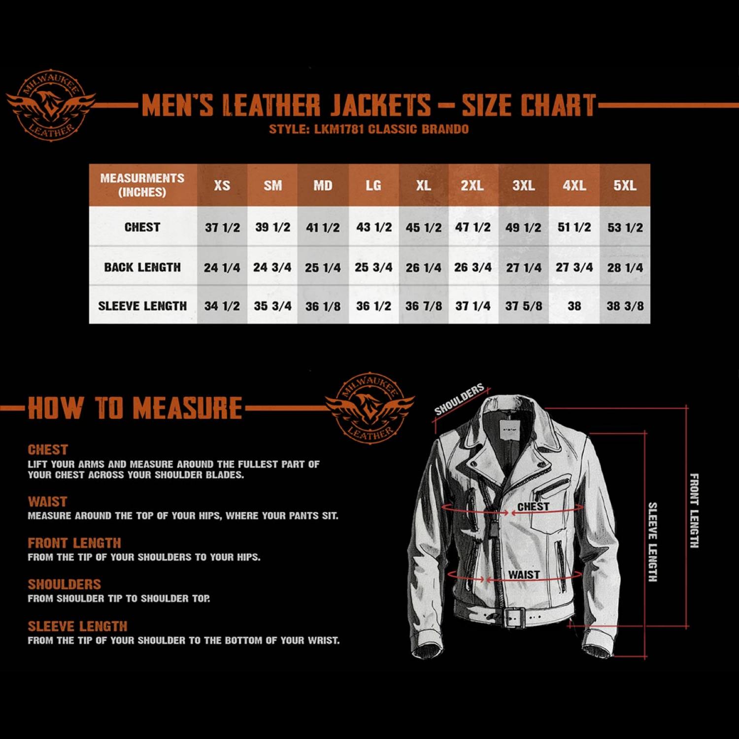 Milwaukee Leather LKM1781 Men's The Legend Classic Black Premium