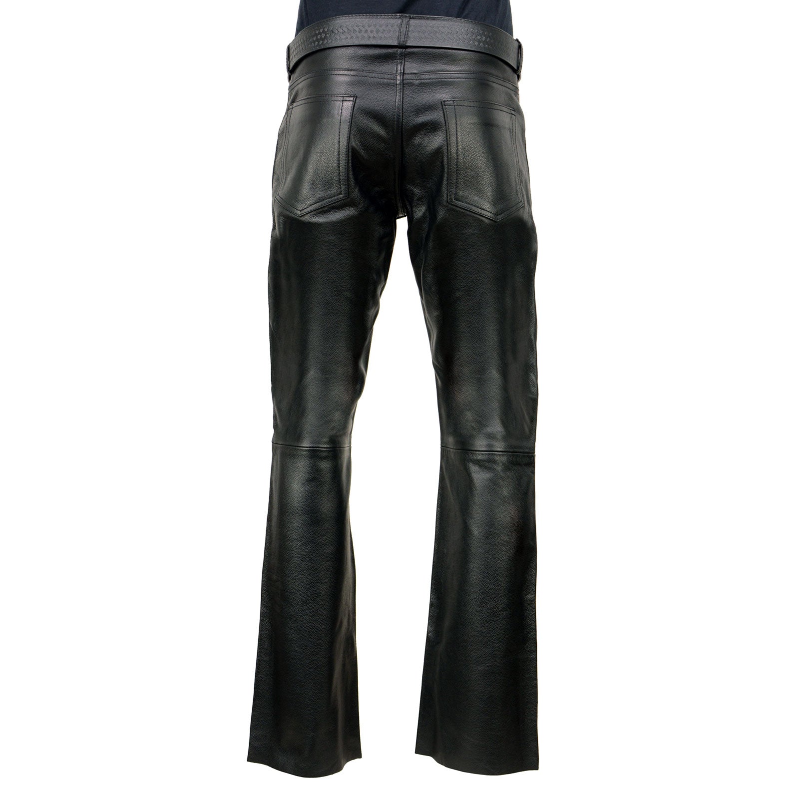 Milwaukee Leather | Classic Fit 5 Pocket Leather Pants for Men - Premium  Leather Motorcycle Riding Pants - LKM5790