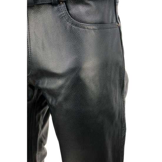 Milwaukee Leather | Classic Fit 5 Pocket Leather Pants for Men ...