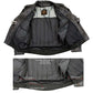Milwaukee Leather LKM17004 Men's Classic Premium Black Vented Motorcycle Leather Biker Riders Jacket