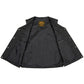 Milwaukee Leather LKY3870 Youth Size Black Leather Biker Style Vest with Snap Front and Side Laces