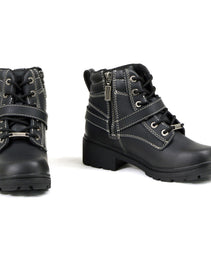 Milwaukee Motorcycle Clothing Company MB228 Paragon Leather Women's Black Motorcycle Boots