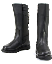 Milwaukee Motorcycle Clothing Company MB255 Dream Girl Women's 12 Inch Black Leather Motorcycle Boots