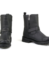 Milwaukee Motorcycle Clothing Company MB407 Men's Black Afterburner Motorcycle Leather Boots