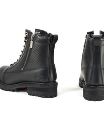 Milwaukee Motorcycle Clothing Company MB408 Men's Black Accelerator Motorcycle Leather Boots