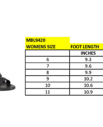 Milwaukee Leather MBL9420 Women's Black Fashion Casual Sandal with  Straps and Block Heel