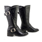 Milwaukee Leather MBL9423 Women's Black Studded Fashion Casual Boots with Studded Outsole