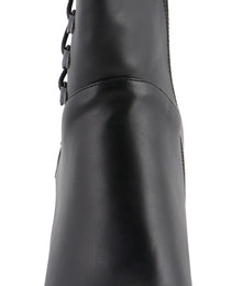 Milwaukee Leather Women's Black Lace-Side Fashion Motorcycle Riding Boots MBL9436