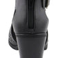 Milwaukee Leather MBL9453 Women's Black Mesh Open-Toe Platform Fashion Casual Heeled Sandals with Buckle Strap