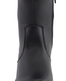 Milwaukee Leather MBL9480 Women's Premium Black 'Super Clean' Motorcycle Fashion Riding Boots with Side Zippers