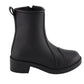 Milwaukee Leather MBL9485 Women's Black 'Clean Riding' Motorcycle Rider Boots with Toe Cap
