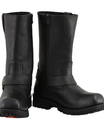 Milwaukee Leather Men's Classic Black Leather 11-Inch Square