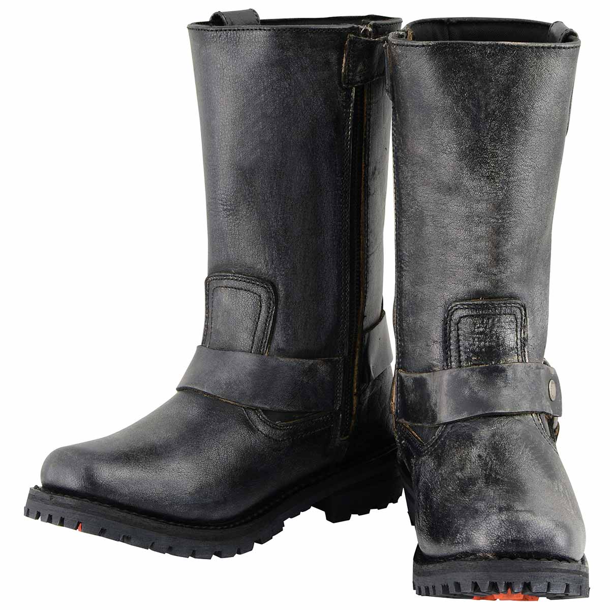 Distressed engineer boots sales
