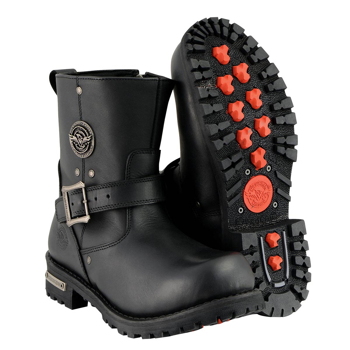 Milwaukee Leather Men's Black Leather 6-inch Classic