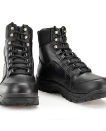 Milwaukee Leather MBM9081 Men’s Black Leather Swat Style-Tactical Lace-Up Motorcycle Riding Boots