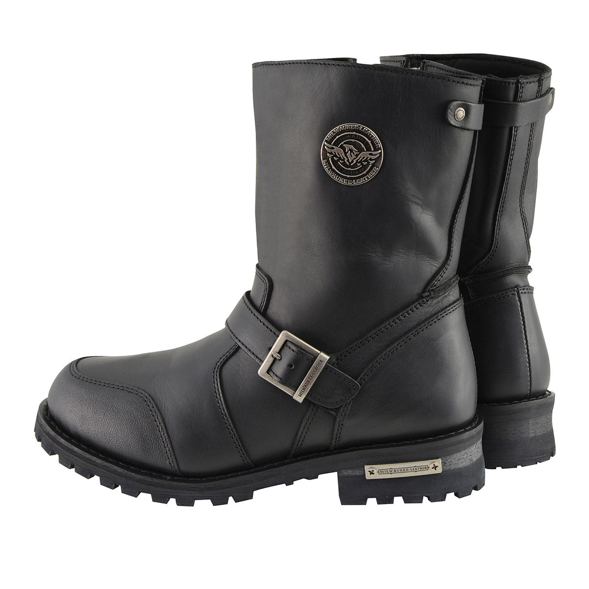 Milwaukee Leather Men's 9-Inch Classic Black Leather