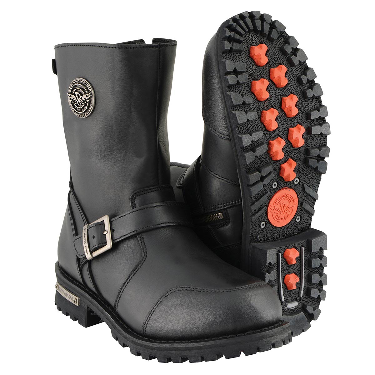 Milwaukee Leather Men's 9-Inch Classic Black Leather