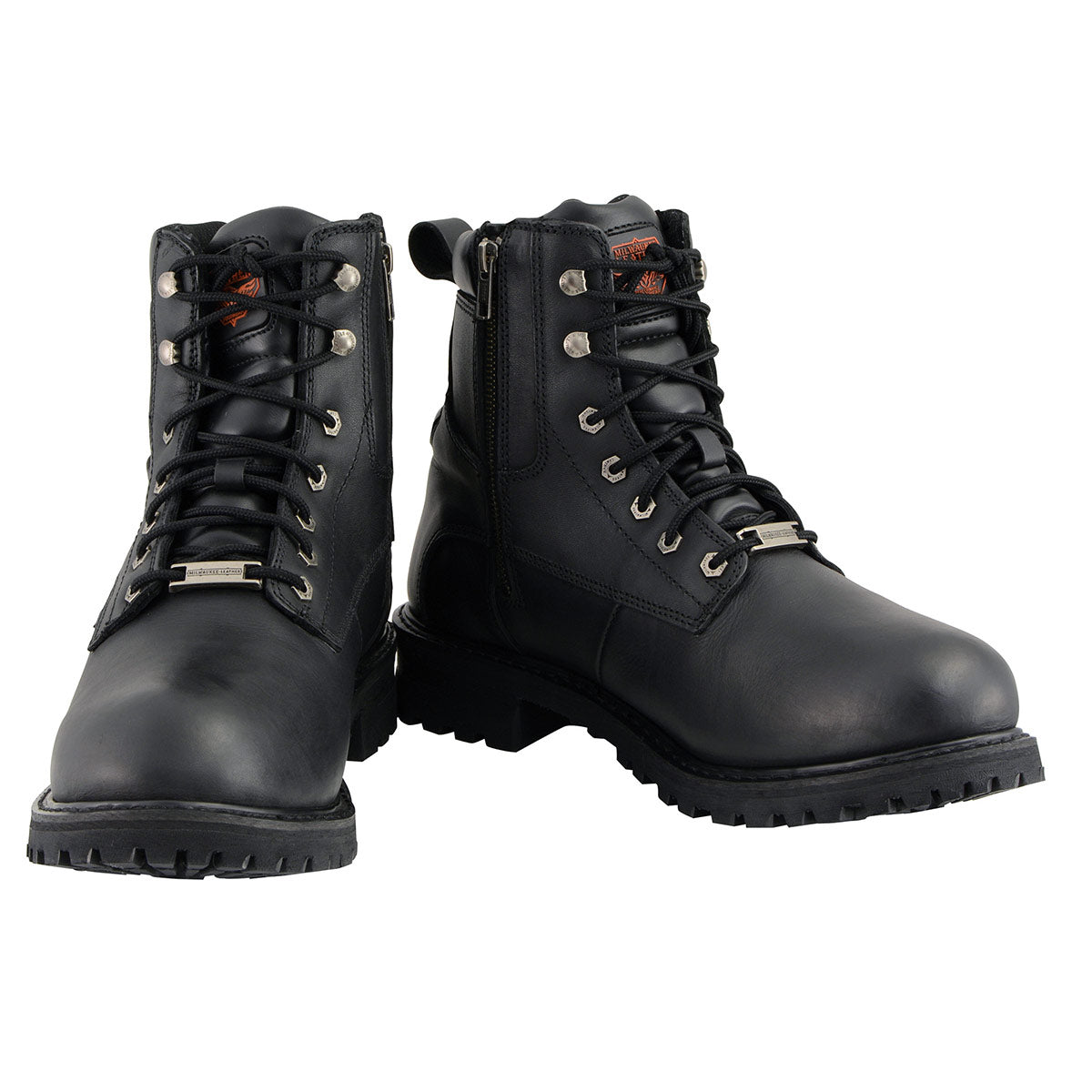 Milwaukee Leather MBM9096WP Men s Black Leather Wide Width 6