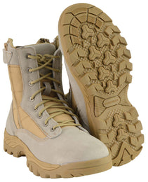 Milwaukee Leather Men's Lace-Up Desert Sand 9-Inch Leather Swat Style-Tactical Motorcycle Biker Boots MBM9111