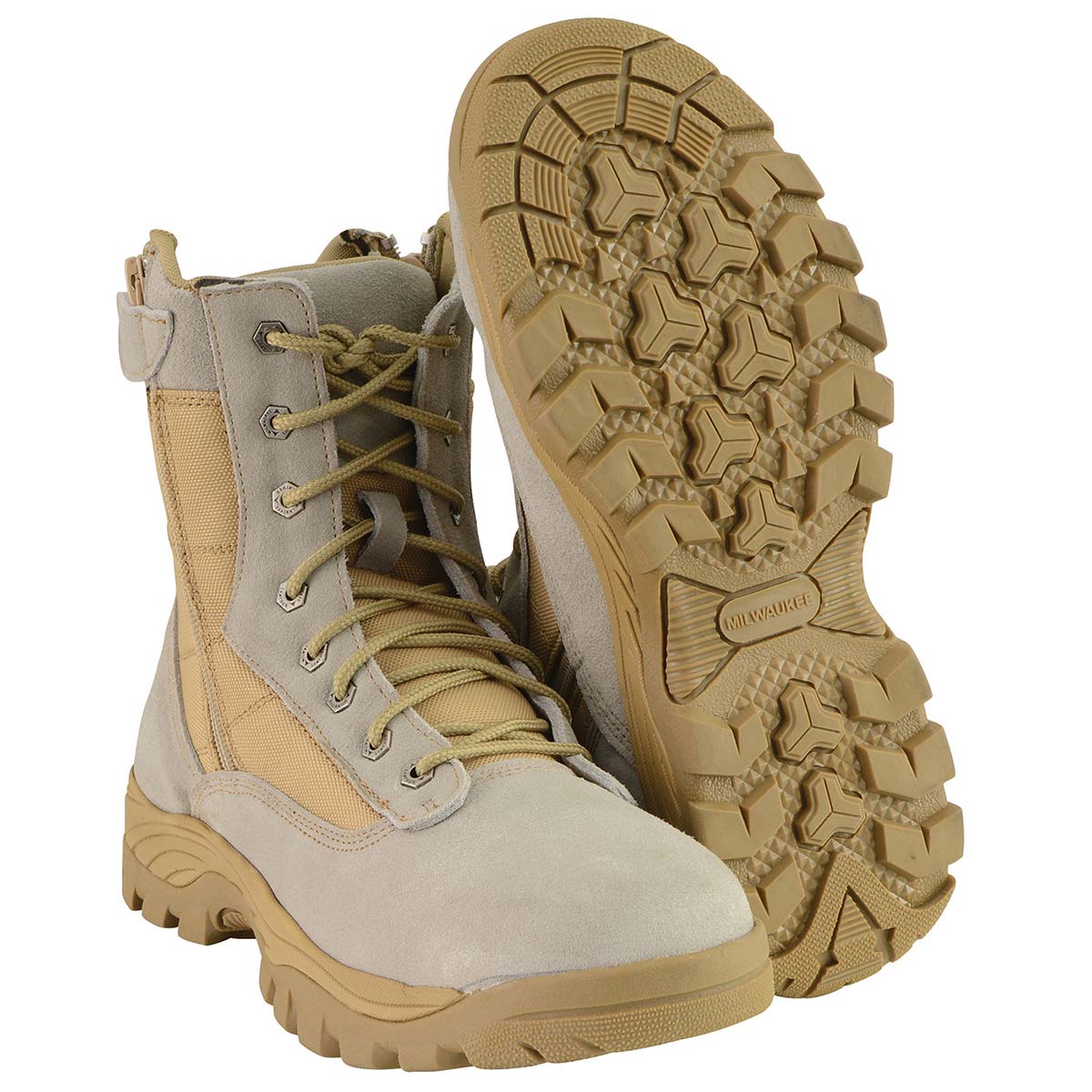 Milwaukee Leather MBM9111 Men's Lace-Up Desert Sand 9-Inch Leather Swat Style-Tactical Motorcycle Biker Boots