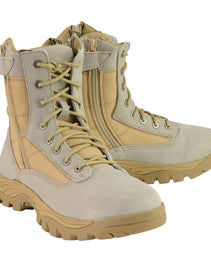 Milwaukee Leather MBM9111 Men's Lace-Up Desert Sand 9-Inch Leather Swat Style-Tactical Motorcycle Biker Boots