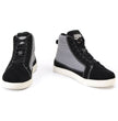 Milwaukee Leather MBM9112 Men's Black Suede with Grey Canvas Reinforced Casual Street Riding Shoes w/ Ankle Support