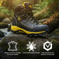 Bazalt MBM9123ST Men’s Black & Yellow Waterproof Frost-Proof Leather Work Boots with Composite Toe