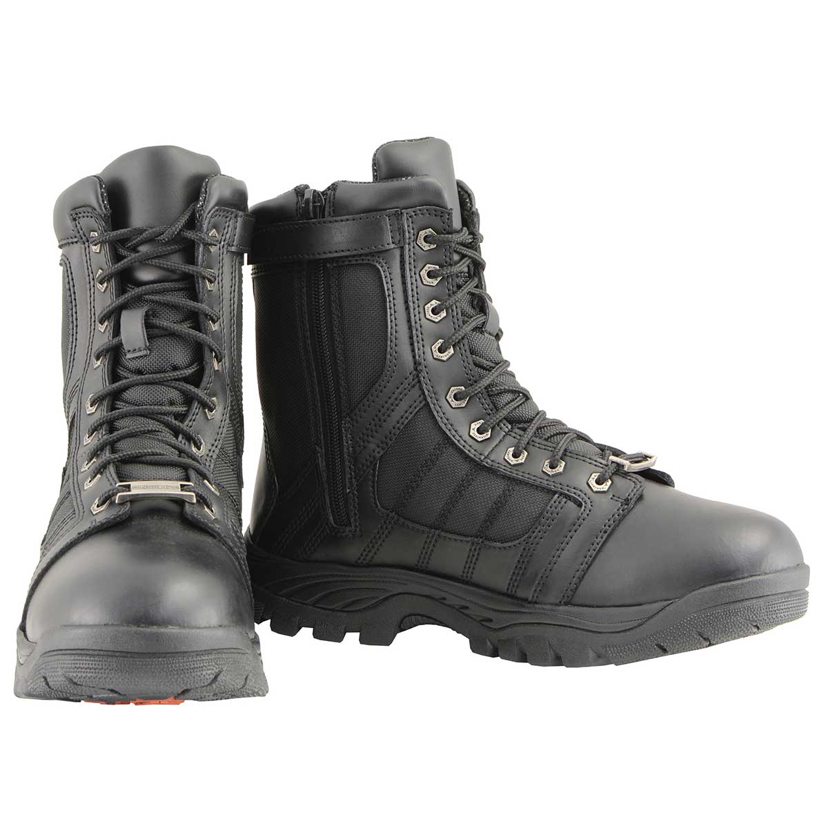 Milwaukee Leather MBM9130WP Men’s Black Lace-Up Waterproof Swat Style-Tactical Biker Motorcycle Boots
