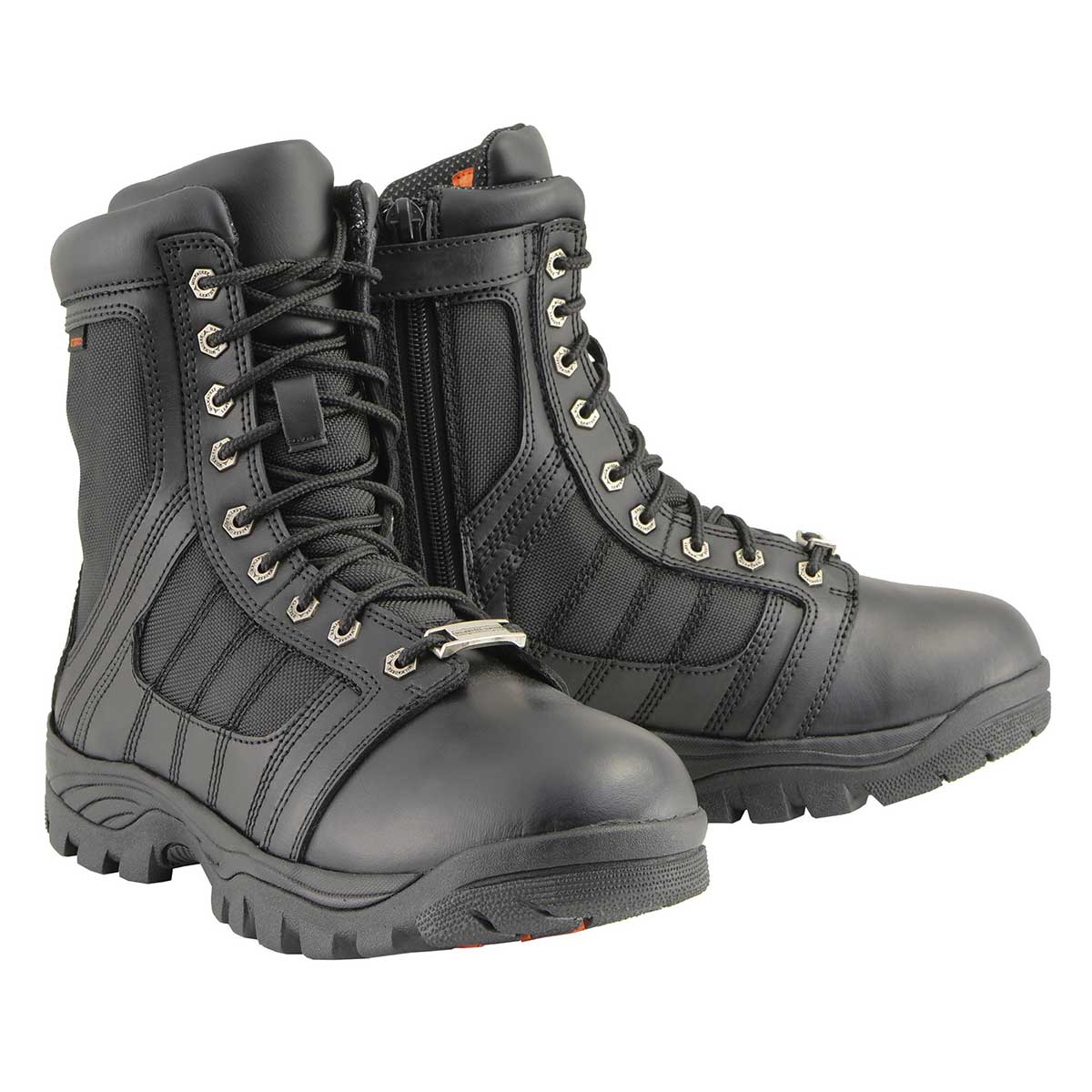 Milwaukee Leather MBM9130WP Men’s Black Lace-Up Waterproof Swat Style-Tactical Biker Motorcycle Boots