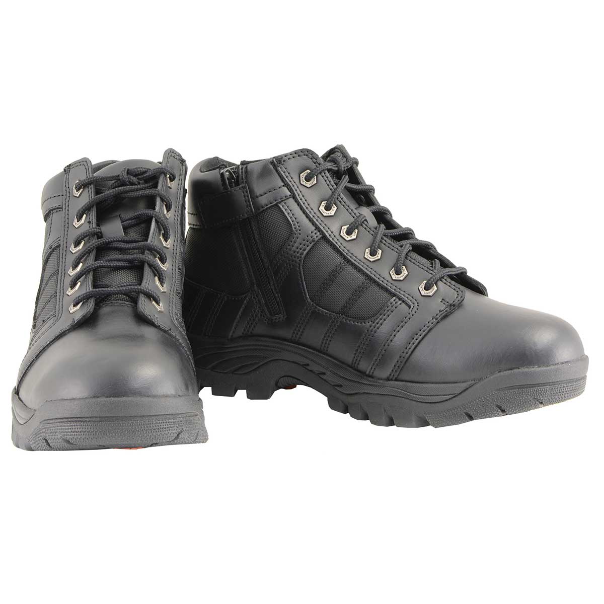 Milwaukee Leather MBM9131 Men’s Black Lace-Up Waterproof Swat Style-Tactical Motorcycle Shoes