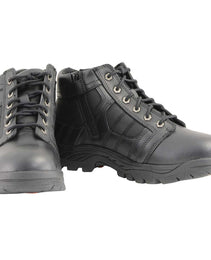 Milwaukee Leather MBM9131 Men’s Black Lace-Up Waterproof Swat Style-Tactical Motorcycle Shoes