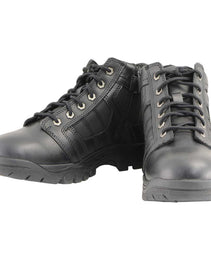 Milwaukee Leather MBM9131 Men’s Black Lace-Up Waterproof Swat Style-Tactical Motorcycle Shoes