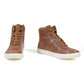 Milwaukee Leather MBM9154 Men's Cognac Leather High-Top Reinforced Street Riding Waterproof Shoes with Ankle Support