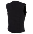 Milwaukee Leather MDL4000 Women's Black Plain Side 3 Snap Front Denim Vest