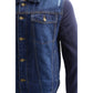 Milwaukee Leather MDM1000 Men's Blue Denim Jacket with Removable Hoodie