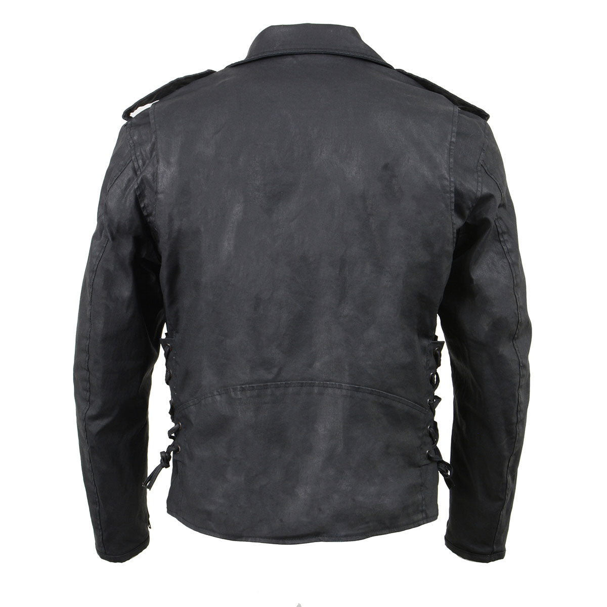 Milwaukee Leather MDM1020 Men's Black Classic 'Waxed Milwaukee Leather MDM1020 Men's Black Classic 'Waxed