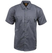 Milwaukee Leather MDM11668 Men's Grey Button Up Heavy Duty Work Shirt | Classic Mechanic Work Shirt w/ Pockets
