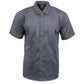 Milwaukee Leather Men’s Classic Button-Up Mechanic Durable Work Shirt - Short Sleeve Cotton Twill Garage Shirt