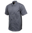 Milwaukee Leather MDM11668 Men's Grey Button Up Heavy Duty Work Shirt | Classic Mechanic Work Shirt w/ Pockets