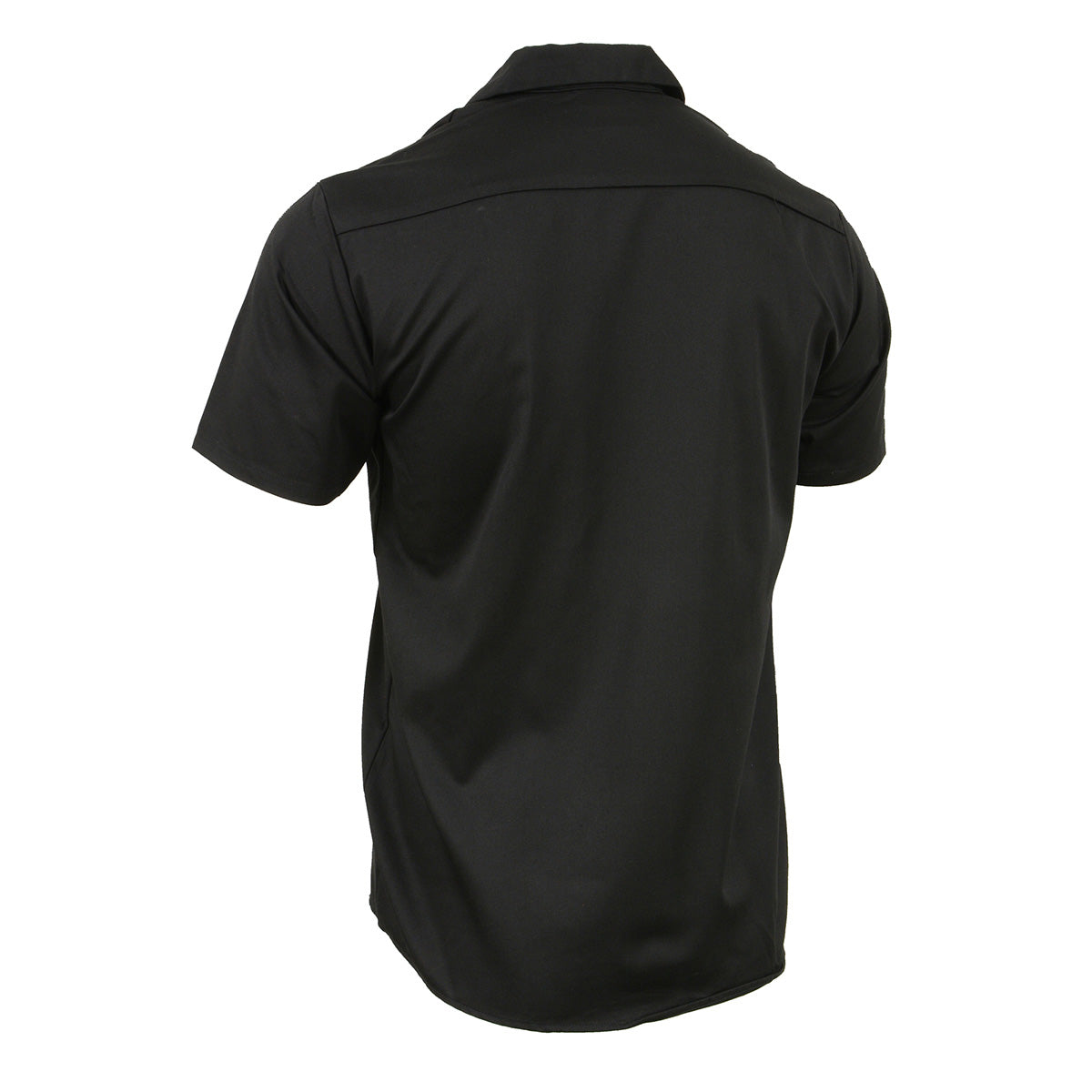 Milwaukee Leather MDM11669 Men's Black Button Up Heavy Duty Work