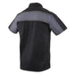 Milwaukee Leather MDM11672.01 Men's Black and Grey Button Up Heavy-Duty Work Shirt | Classic Mechanic Work Shirt