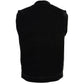 Milwaukee Leather MDM3000 Men's 'Brute' Concealed Snap Black Denim Club Style Vest w/ Hidden Zipper