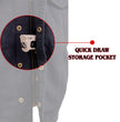 Milwaukee Leather MDM3012 Men's 'Brute' Black Denim Club Style V-Neck Motorcycle Vest w/ Dual Closure
