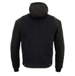 Milwaukee Leather MDM3020 Men's Black Denim '5-in-1' Club Style Vest with Removable Hoodie
