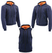 Milwaukee Leather MDM3020 Men's Blue Denim '5-in-1' Club Style Vest with Removable Hoodie