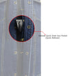 Milwaukee Leather MDM3020 Men's Blue Denim '5-in-1' Club Style Vest with Removable Hoodie