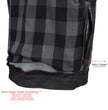 Milwaukee Leather MDM3025 Men’s Black Waxy Coated Denim Club Style Motorcycle Rider Vest w/ Shirt Collar w/ Shirt Collar
