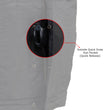Milwaukee Leather MDM3025 Men’s Black Waxy Coated Denim Club Style Motorcycle Rider Vest w/ Shirt Collar w/ Shirt Collar